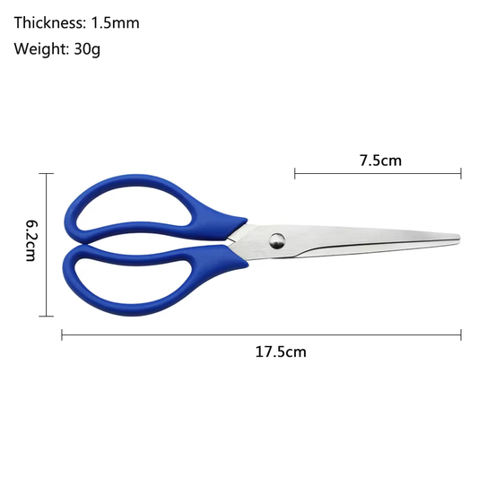 Multipurpose Scissors with Stainless Steel Blades Smooth Edge Comfort-Grip Plastic Handles