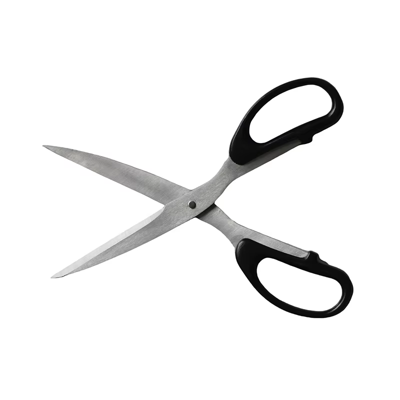 Stainless Steel Office Scissors Black Handle Household Student Craft Paper Cutting Scissors