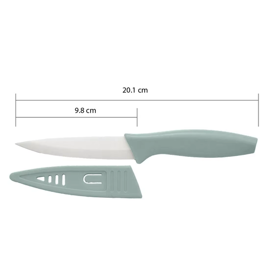 Ceramic Paring Knife with PP Handle and Sheath Eco-friendly Zirconia Blade Sharp Fruit Knife