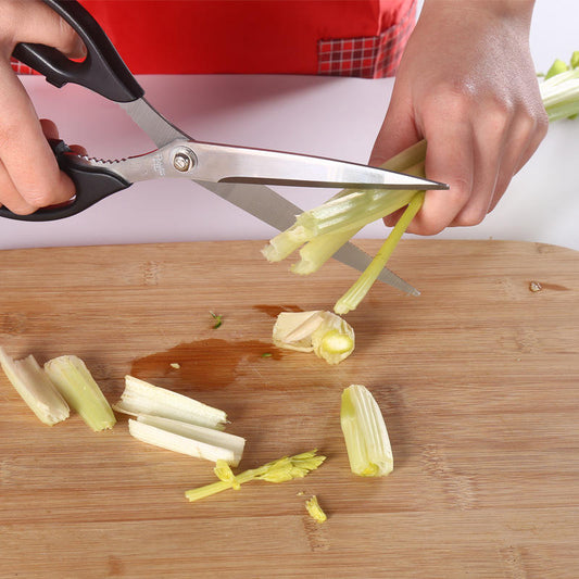 Multi-Functional Stainless Steel BBQ Scissors for Household Use for Kitchen Cooking Scissors