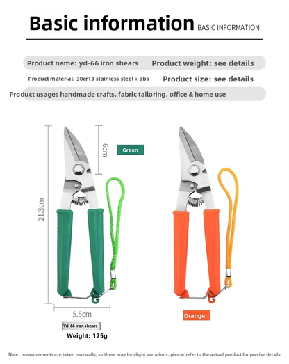 tainless Steel Pruning Shears for Garden and Fruit Tree Branches