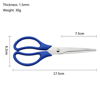 Multipurpose Scissors with Stainless Steel Blades Smooth Edge Comfort-Grip Plastic Handles