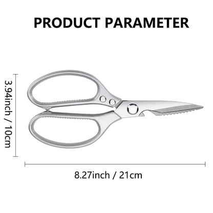 Sliver Heavy Duty Sharp Stainless Steel MultiFunction Kitchen Scissors