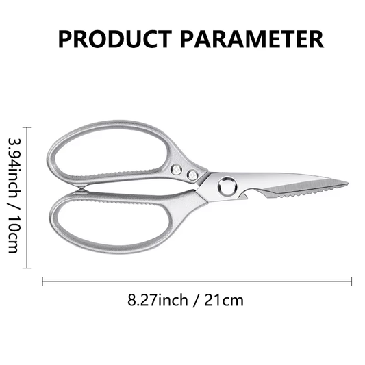 Sliver Heavy Duty Sharp Stainless Steel MultiFunction Kitchen Scissors