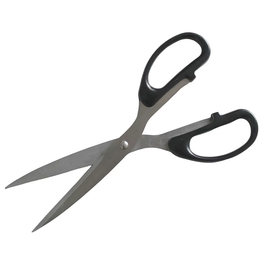 Stainless Steel Office Scissors Black Handle Household Student Craft Paper Cutting Scissors