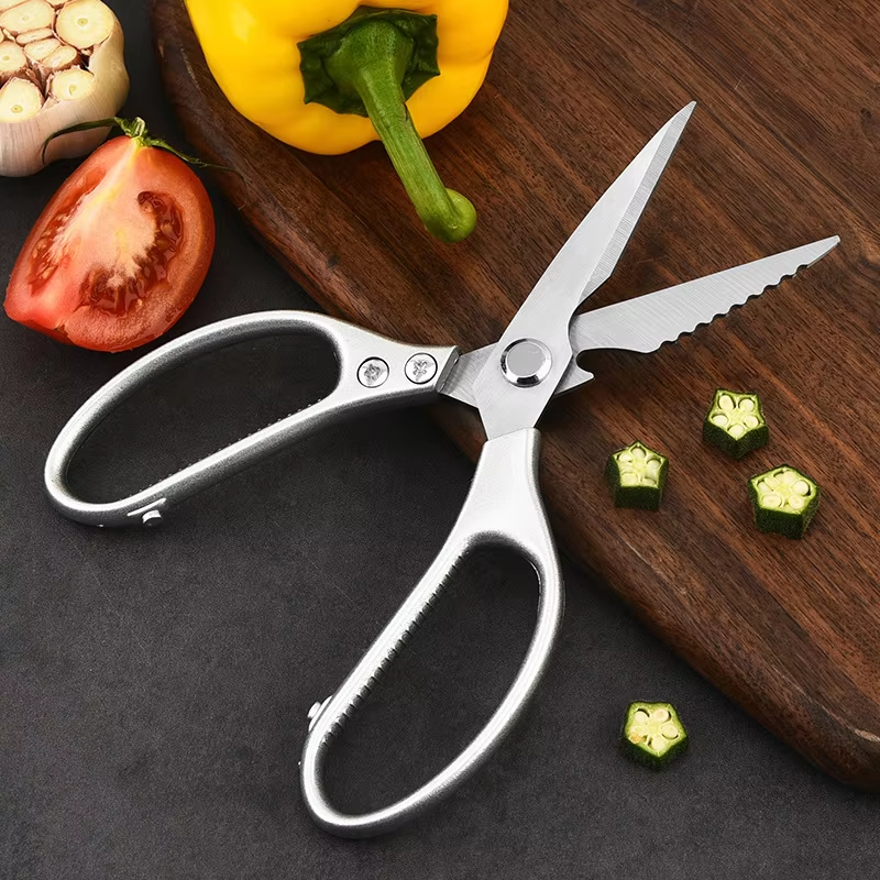 Sliver Heavy Duty Sharp Stainless Steel MultiFunction Kitchen Scissors