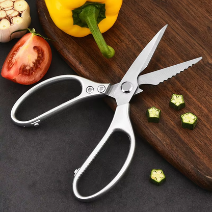 Sliver Heavy Duty Sharp Stainless Steel MultiFunction Kitchen Scissors