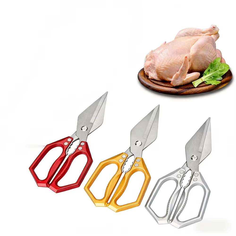 Strong Large Head Bone Kitchen Scissors