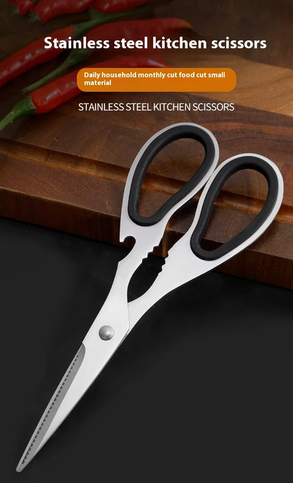 All Stainless Steel Multifunctional Kitchen Scissors