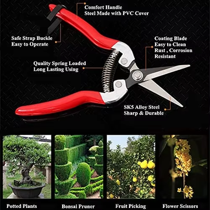 Professional Sharp Bypass Pruning Shears