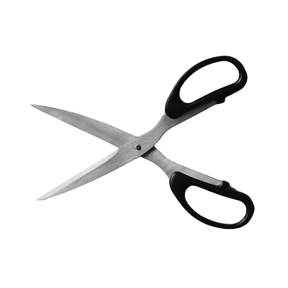 Stainless Steel Office Scissors Black Handle Household Student Craft Paper Cutting Scissors