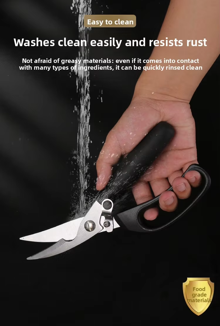 Stainless Steel Cylinder Chicken Bone Multi-Function Kitchen Scissors