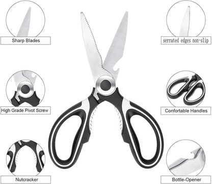 Multi-Purpose Stainless Steel Kitchen Chef Scissors