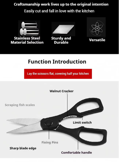 Stainless Steel Heavy Duty Kitchen Scissors