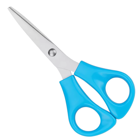 Wholesale Small Stainless Steel Scissors Plastic Handle Multi‑purpose Mini Paper Cutting Scissors for Office Household School Use