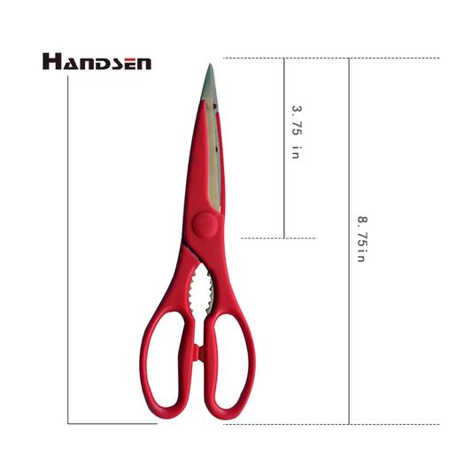Stainless Steel Serrated Edge Shears for Vegetables Fish Meat Cutting Scissors