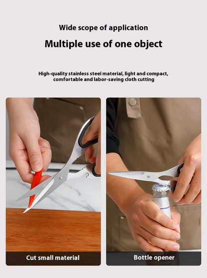 All Stainless Steel Multifunctional Kitchen Scissors