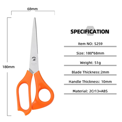 Durable Sharp Stainless Steel Scissors for Home School Office Use