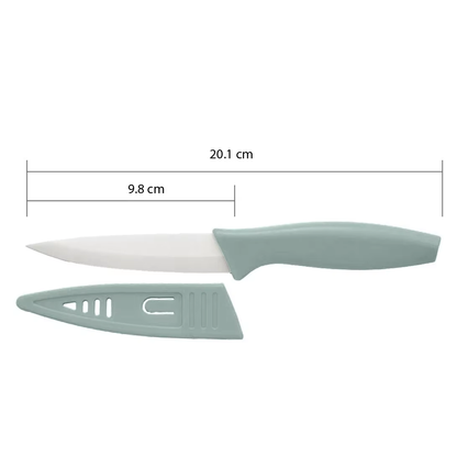 Ceramic Paring Knife with PP Handle and Sheath Eco-friendly Zirconia Blade Sharp Fruit Knife