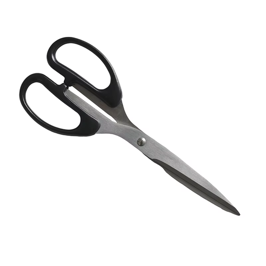 Stainless Steel Office Scissors Black Handle Household Student Craft Paper Cutting Scissors