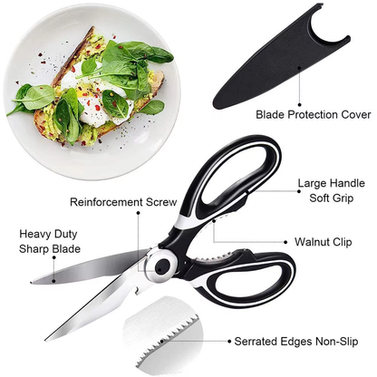 Multi-Purpose Stainless Steel Kitchen Chef Scissors