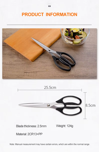 Multi-Functional Stainless Steel BBQ Scissors for Household Use for Kitchen Cooking Scissors