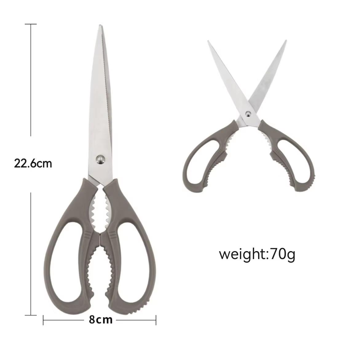 Heavy Duty Stainless Steel Multi-Functional Kitchen Scissors