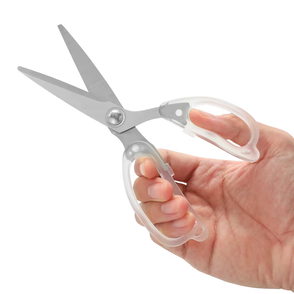 Crystal‑style Household Scissors with Protective Cover