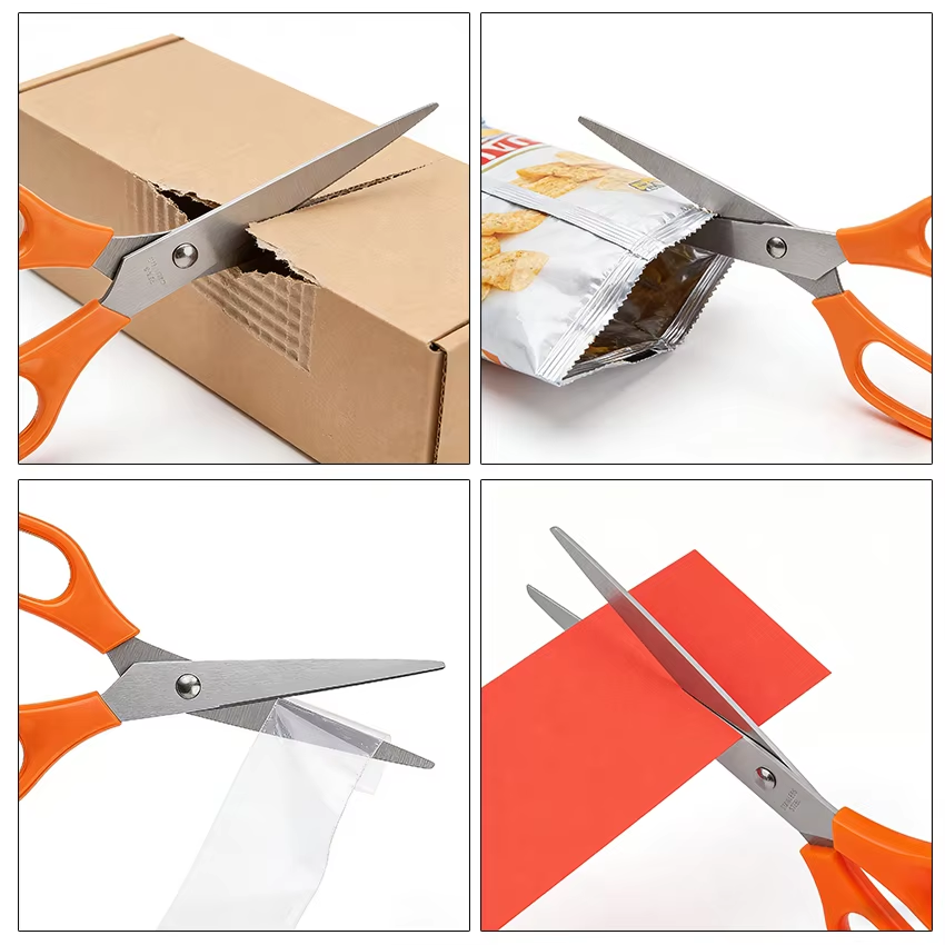 Durable Sharp Stainless Steel Scissors for Home School Office Use