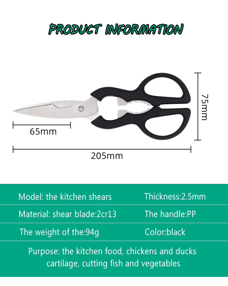 Factory Direct Multi Function Kitchen Cutting Scissor